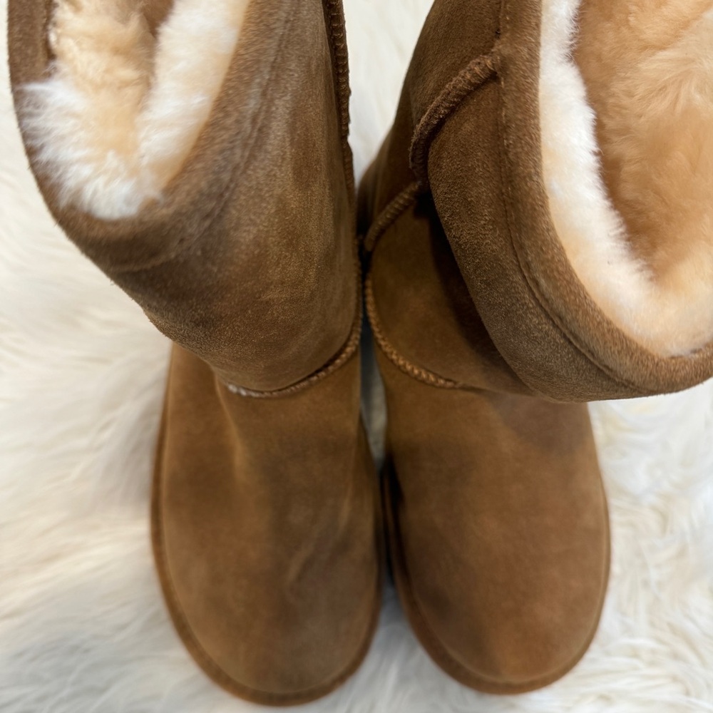 NEW❗️BearPaw Elle Short 1959W Women's Winter Boots - Hickory cognac size 11 - Picture 4 of 9
